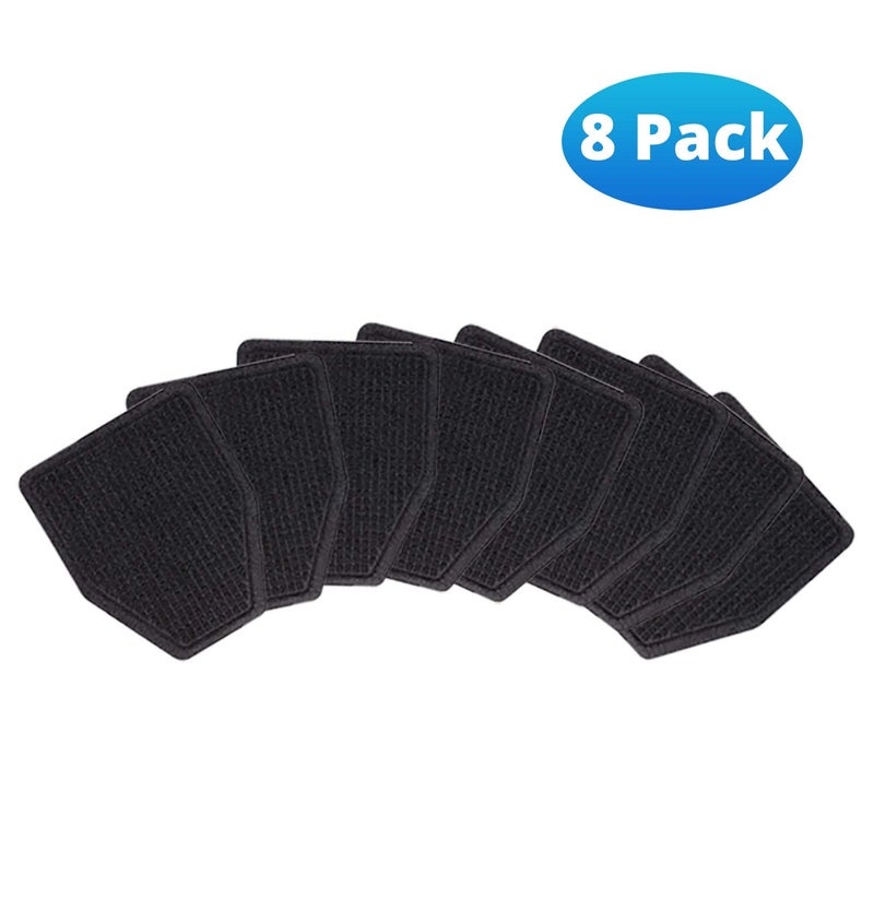 Sidelinx Urinal Mats (8 Pack) - Bathroom Urinal Mat for Floor - Dark Gray Commercial Splash Mats for Men's Restroom - Image 2